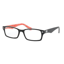 Carica l'immagine nel visualizzatore di Gallery, Reading Glasses Ray Ban 5206 2479 Black On Texture Red 54 18 145 + Hoya Lens