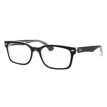Carica l'immagine nel visualizzatore di Gallery, Reading Glasses Ray Ban 5286 2034 Top Black On Trasparent 51 18 135 Hoya Lens