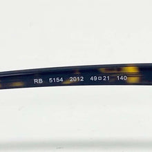 Carica l'immagine nel visualizzatore di Gallery, Reading Glasses Ray Ban 5154 2012 49 21 140 Dark Havana + Hoya Lens