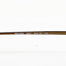Carica l'immagine nel visualizzatore di Gallery, Aviator Reading Glasses Ray Ban 6389 The General 2531 Bronze 55 mm Hoya Lens