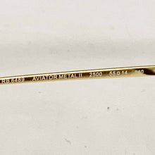 Carica l'immagine nel visualizzatore di Gallery, Reading Glasses Ray Ban 6489 Aviator 2500 Gold 55 14 140 + Hoya Lens