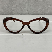 Carica l'immagine nel visualizzatore di Gallery, Romantic Cat Eye Reading Glasses Spitfire Junior Disco Brown 55 mm High Quality Lens Hoya