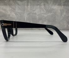 Carica l'immagine nel visualizzatore di Gallery, Reading Glasses Persol 0091-V 95 53 20 145 Black + Hoya Lens Hand Made in Italy
