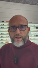 Carica e avvia il video nel visualizzatore di galleria, Reading Glasses Ray Ban 7047 5450 56 17 145 Matt Blue + Hoya Lens
