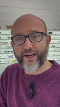 Carica e avvia il video nel visualizzatore di galleria, Reading Glasses Ray Ban 7047 5450 54 17 140 Matt Blue + Hoya Lens
