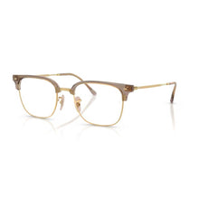 Carica l'immagine nel visualizzatore di Gallery, Reading Glasses Ray Ban RB7216 New Clubmaster 8471  Beige on Gold  51 20 145 + Hoya Lens
