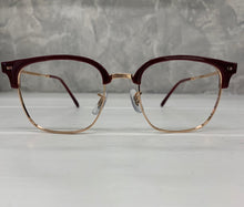 Carica l'immagine nel visualizzatore di Gallery, Reading Glasses Ray Ban RB7216 New Clubmaster 8209 Rose Gold Bordeaux  51 20 145 + Hoya Lens
