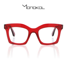 Carica l'immagine nel visualizzatore di Gallery, Reading Glasses Monokol MK139 C.08 Trasparent Red 49 22 145 + Hoya Lens
