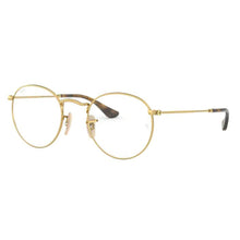 Carica l'immagine nel visualizzatore di Gallery, Round Metal Gold Reading Glasses 47 mm Ray Ban 3447 2500 47 21 145 + Hoya Lens
