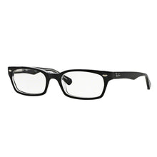 Carica l'immagine nel visualizzatore di Gallery, Reading Glasses Ray Ban 5150 2034 Black On Trasparent 50 19 135 + Hoya Lens
