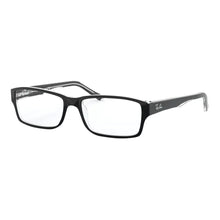 Carica l'immagine nel visualizzatore di Gallery, Reading Glasses Ray Ban 5169 2034 54 16 140 Top Black On Trasparent + Hoya Lens
