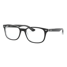 Carica l'immagine nel visualizzatore di Gallery, Reading Glasses Ray Ban 5375 2034 Black On Transparent 51 18 145 + Hoya Lens
