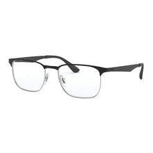Carica l'immagine nel visualizzatore di Gallery, Reading Glasses Ray Ban 6363 2861 54 18 145 Silver Top on Black Hoya Lens
