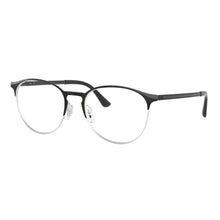 Carica l'immagine nel visualizzatore di Gallery, Reading Glasses Ray Ban 6375 2861 51 18 145 Black on Silver + Hoya Lens

