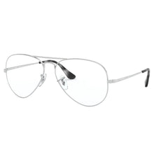 Carica l'immagine nel visualizzatore di Gallery, Reading Glasses Ray Ban 6489 Aviator 2501 Silver 58 14 140 + Hoya Lens
