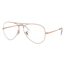 Carica l'immagine nel visualizzatore di Gallery, Reading Glasses Ray Ban 6489 Aviator 3094 Rose Gold 55 14 140 + Hoya Lens
