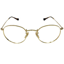 Carica l'immagine nel visualizzatore di Gallery, Round Metal Gold Reading Glasses 47 mm Ray Ban 3447 2500 47 21 145 + Hoya Lens
