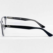 Carica l'immagine nel visualizzatore di Gallery, Reading Glasses Ray Ban 5375 2034 Black On Transparent 53 18 145 + Hoya Lens
