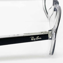 Carica l'immagine nel visualizzatore di Gallery, Reading Glasses Ray Ban 5375 2034 Black On Transparent 53 18 145 + Hoya Lens
