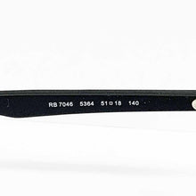 Carica l'immagine nel visualizzatore di Gallery, Reading Glasses Ray Ban 7046 Erika 5364 Rubber Black 51 18 140 + Hoya Lens
