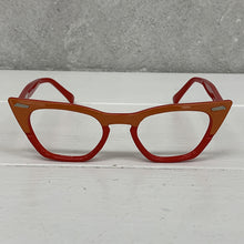 Carica l'immagine nel visualizzatore di Gallery, Cat Eye Red Orange Reading Glasses Spitfire Daxx 47 mm + Hoya Lens
