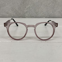 Carica l'immagine nel visualizzatore di Gallery, Crystal Pink Round Plastic Reading Glasses Spitfire Teddy Boy 45 mm High Quality Lens Hoya
